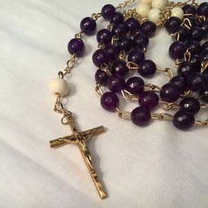 Amethyst Rosary made in Alaska